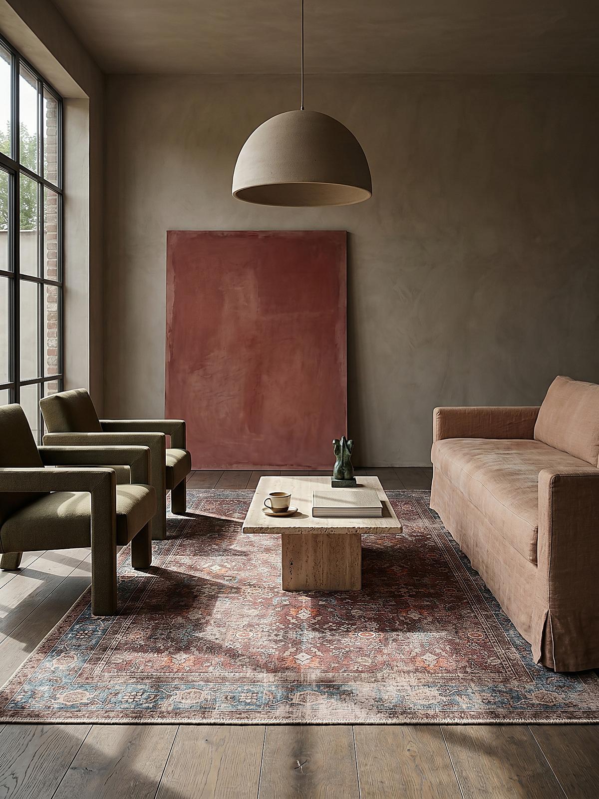 TEPPICH Waschbar HURST, orientalisch, Rot, 115 x 170 cm - Rot, Textil (170/115cm) - KADIMA DESIGN