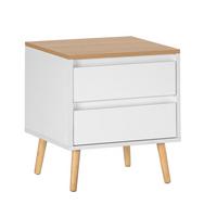 NACHTTISCH Desi 2 schubladen Weiß - Weiß, Holzwerkstoff (45/50/40cm) - VS Venta-stock