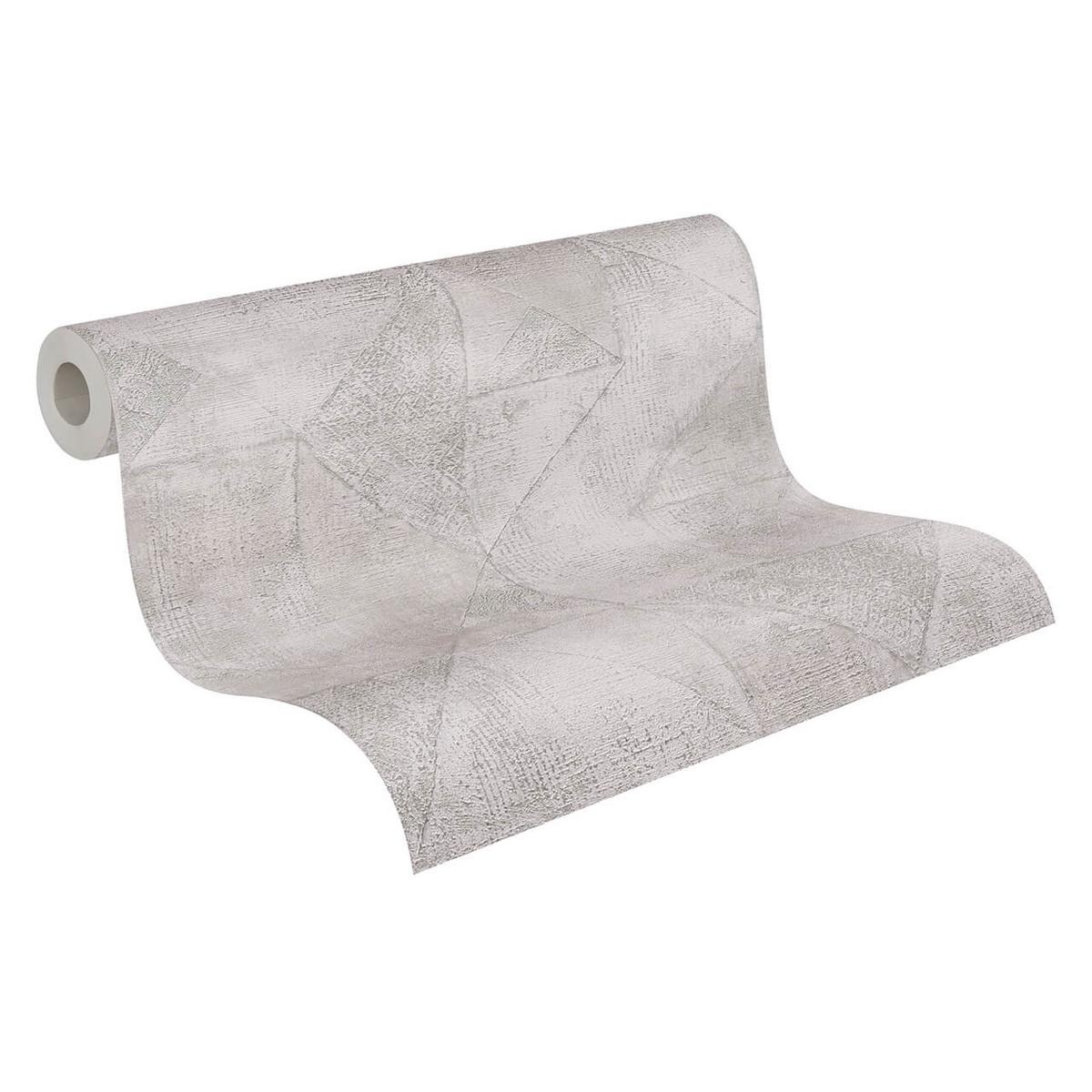 VLIESTAPETE Grau 53/1005 cm - Silberfarben, Kunststoff/Textil (53/1cm) - KUNSTLOFT