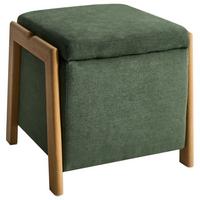 POUF mit Stauraum Stoff 45 cm Grün Edland - Grün, Textil (45/44/43cm) - Beliani