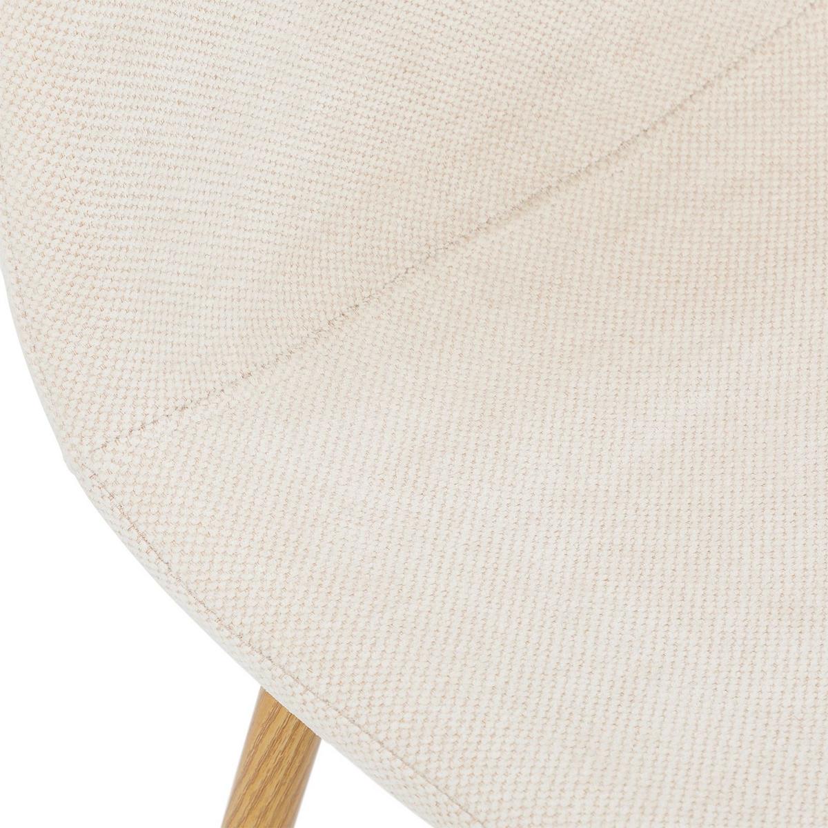 ESSZIMMERSTUHL PUNTA 4er-Set cremeweiß - Creme, Textil (45/86/53cm) - IDIMEX