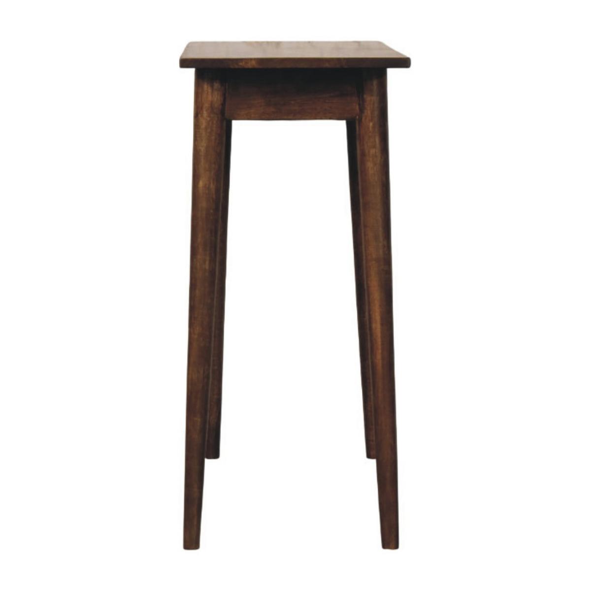 SCHREIBTISCH Klassisches Grau-Finish, 1 Schublade, Dunkelbraun - Dunkelbraun/Braun, Holz (80/35/77cm) - Artisan Furniture