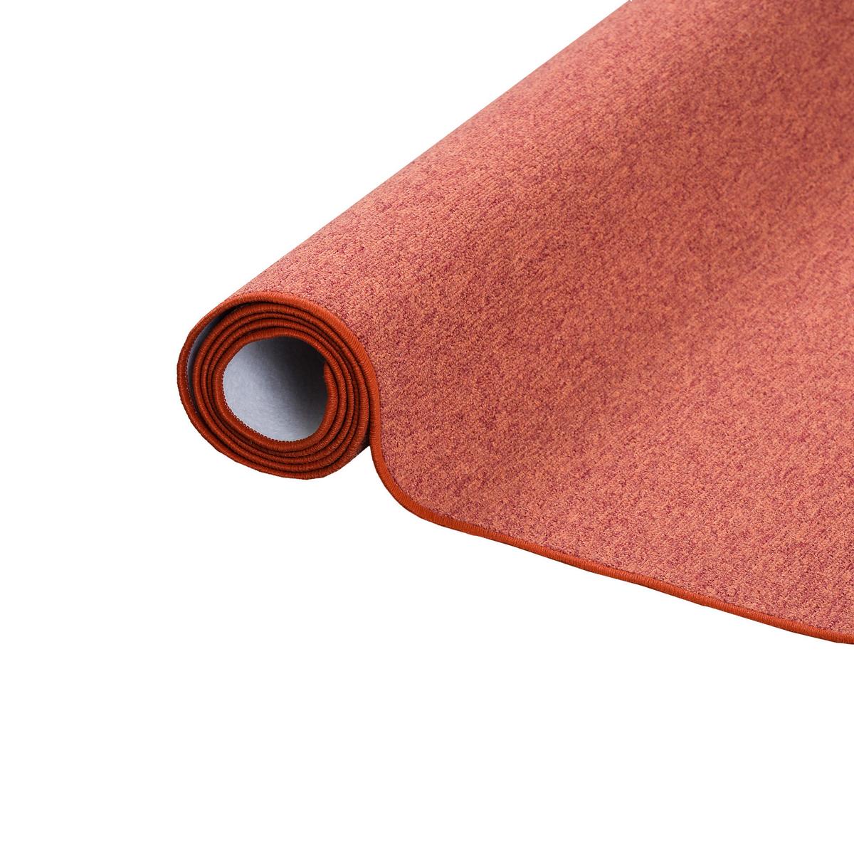 FEINSCHLINGEN VELOUR LÄUFER TEPPICH STRONG - Terracotta, Textil (100/300cm) - Snapstyle