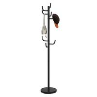 GARDEROBENSTÄNDER Schwarz - Schwarz, Metall (33.5/175/33.5cm) - COSTWAY
