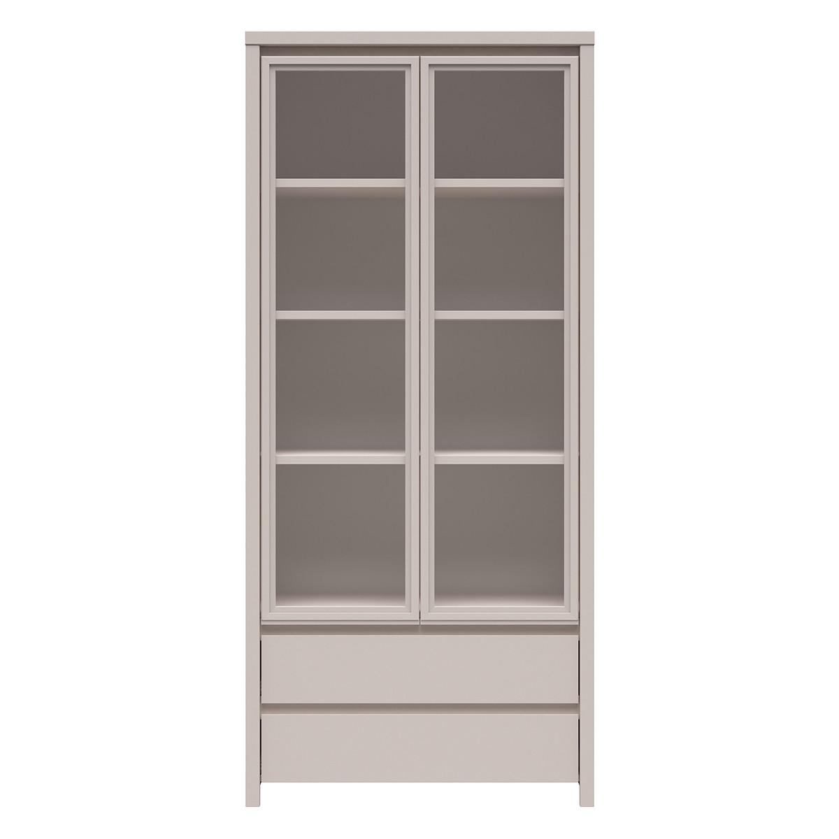 GESCHIRRSCHRANK Soren Kaschmir - Beige, Holzwerkstoff (90/200.5/40.5cm) - Petits-meubles