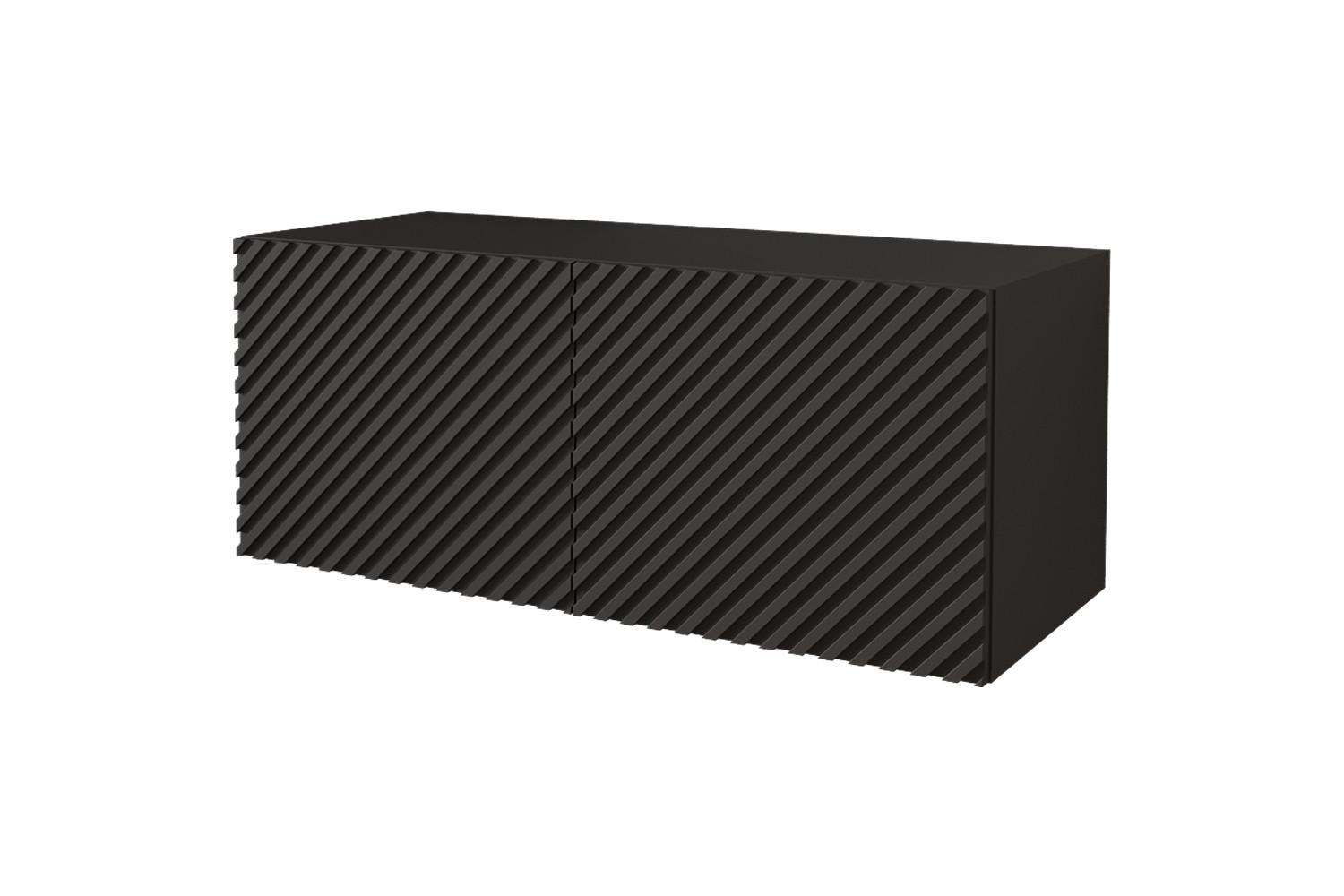 LOWBOARD ZENO-W 100x40x40 cm - Schwarz / Weiß - Weiß, Holzwerkstoff (100/40/40cm) - ALTDECOR