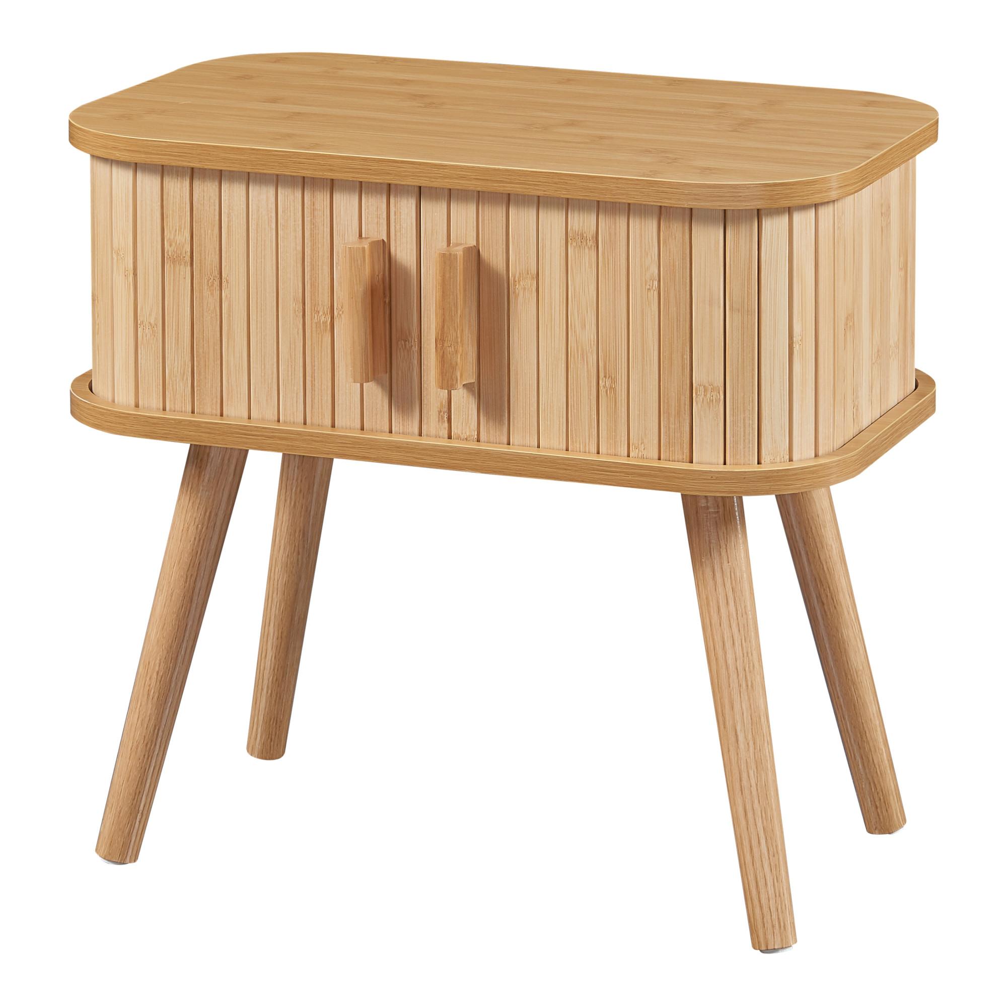 NACHTTISCH Nordkapp - Naturfarben, Holz/Holzwerkstoff (48/45/30cm) - [en.casa]
