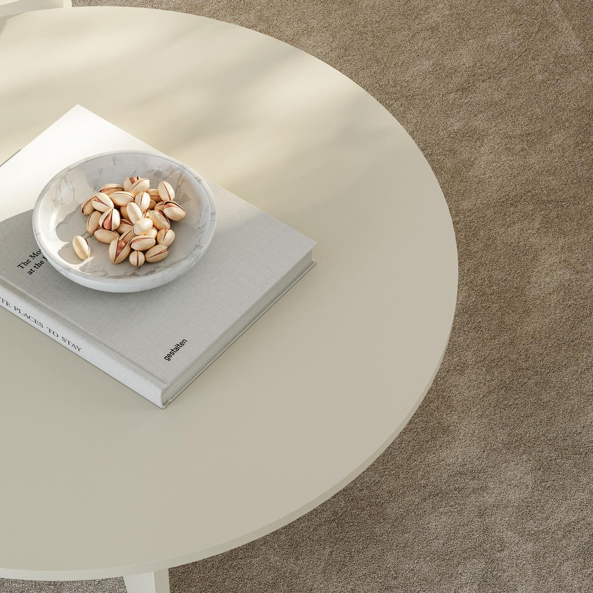 BEISTELLTISCH-SET 2 TLG. Verummetka - Creme, Holzwerkstoff (40/40/49cm) - [en.casa]