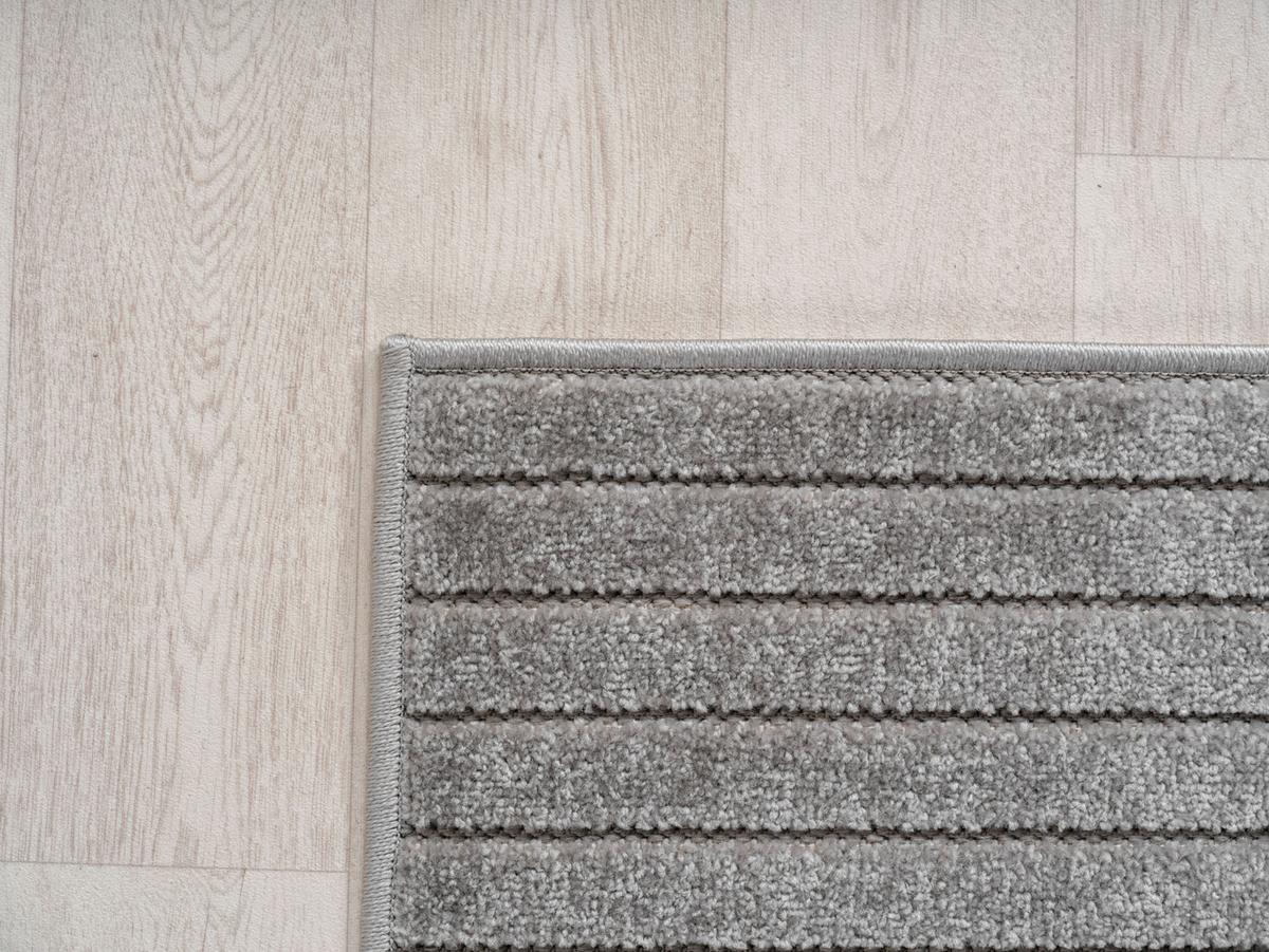 TEPPICH Outdoor ENGADIN in Silber, im Skandi-Stil mit 3D-Design, 200 x 290 cm - Silberfarben, Textil (290/200cm) - KADIMA DESIGN