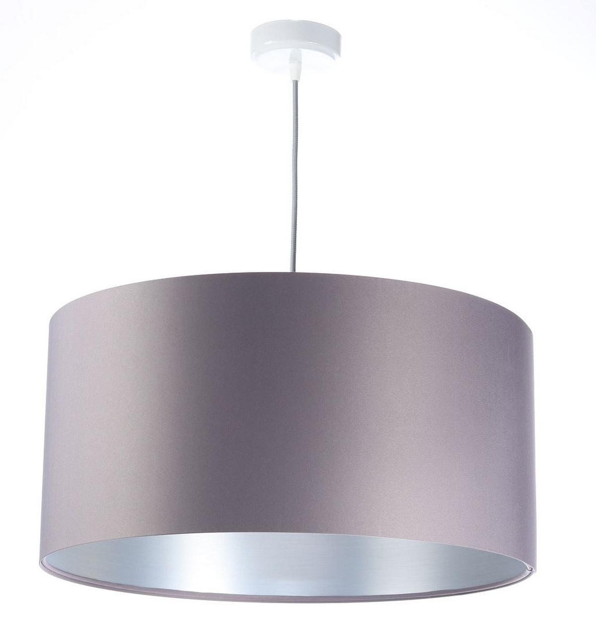 HÄNGELEUCHTE Grau 40/20 cm - Silberfarben/Grau, Kunststoff (40/0.4/20cm) - ONZENO