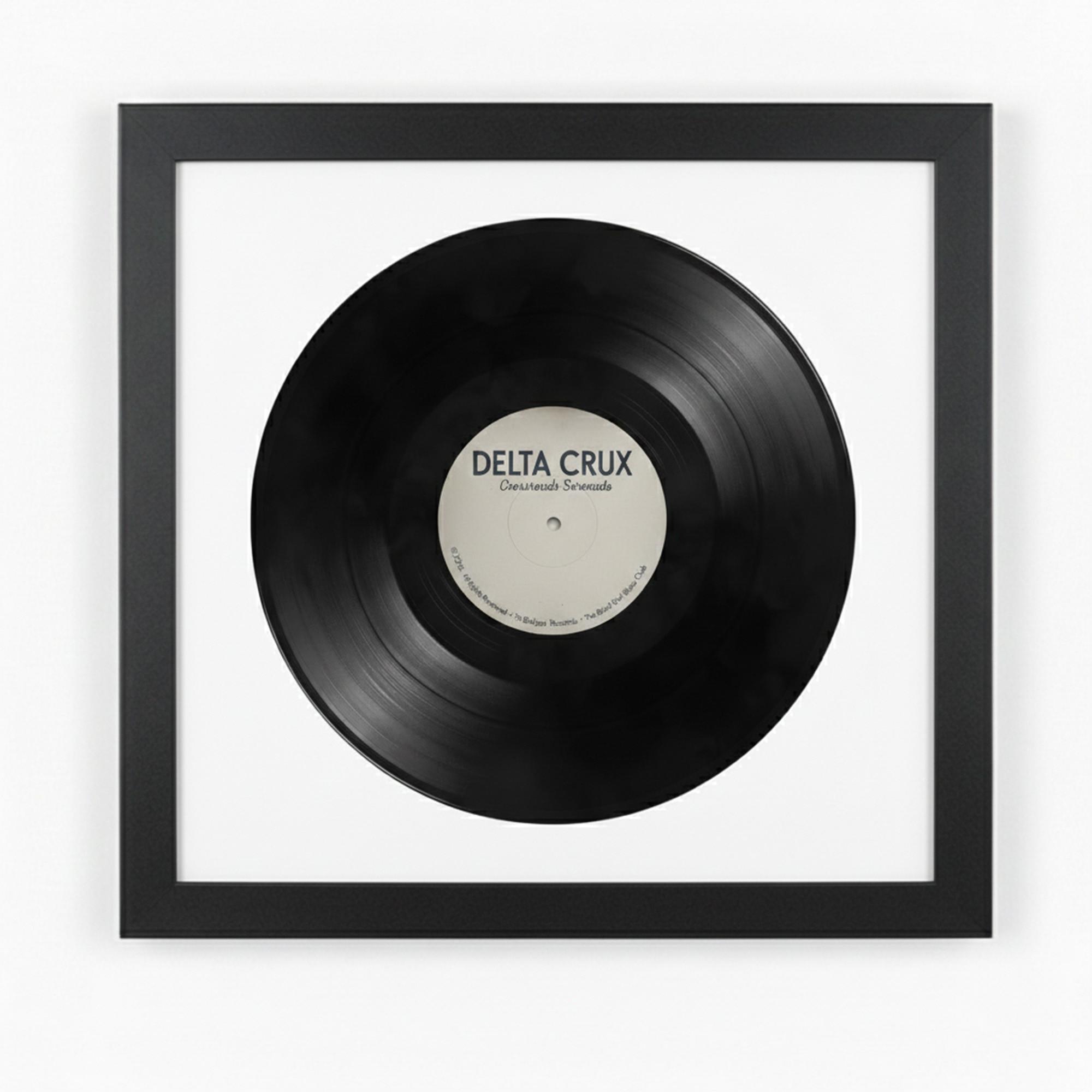 VINYL RAHMEN 40/40 für die Platte - Schwarz, Holz (40/40cm) - K-Möbel