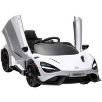 KINDER Elektroauto 12 V Kinderauto mit 2,4G Fernbedienung, MP3 Musik Weiß - Weiß, Metall (113/68/44cm) - AIYAPLAY