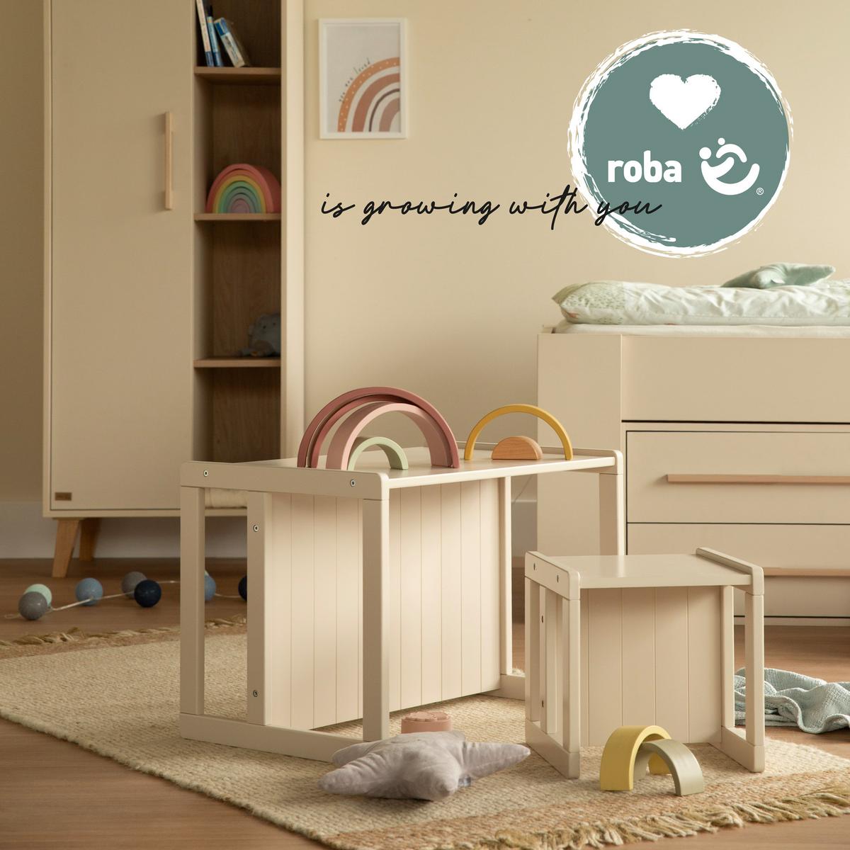 SITZHOCKER - Kaschmir, Holzwerkstoff (30/30/30cm) - Roba