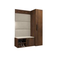GARDEROBEN-SET Medi II - Beige/Nussbaumfarben, Holzwerkstoff/Kunststoff (40/191/50cm) - MIRJAN24