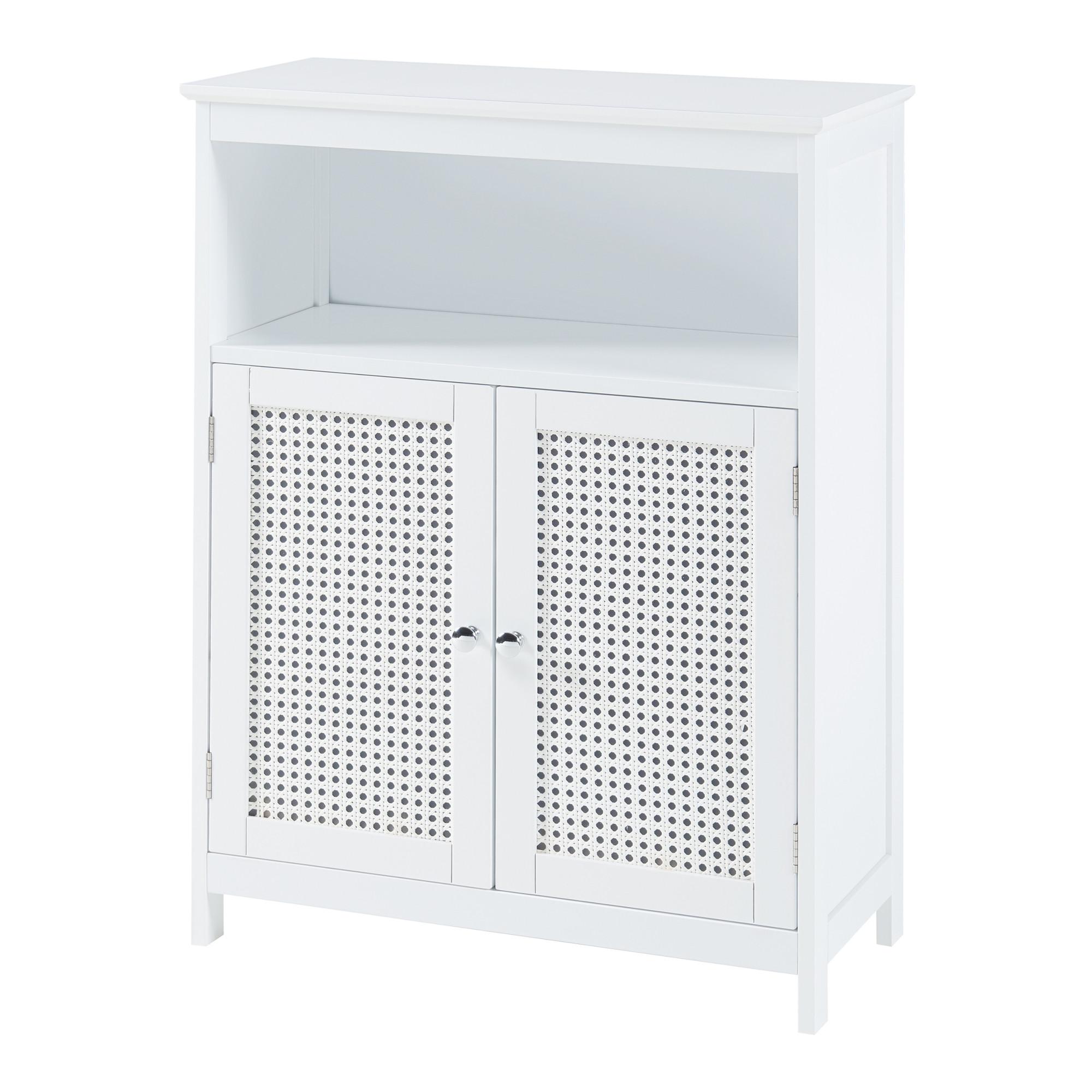 BADEZIMMERSCHRANK Karlsøy - Weiß, Holzwerkstoff (60/80/28cm) - [en.casa]