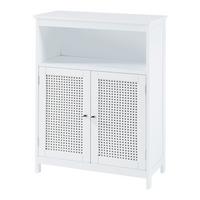 BADEZIMMERSCHRANK Karlsøy - Weiß, Holzwerkstoff (60/80/28cm) - [en.casa]