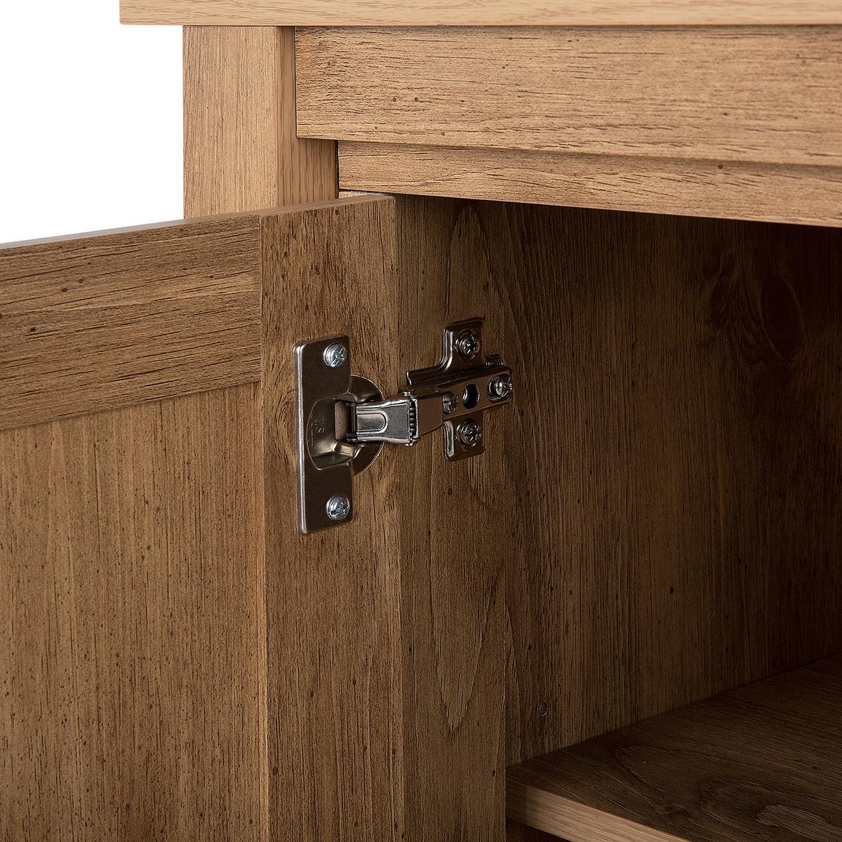 SIDEBOARD mit 2 Türen Braun Agora - Braun, Holzwerkstoff (99/80/43cm) - Beliani