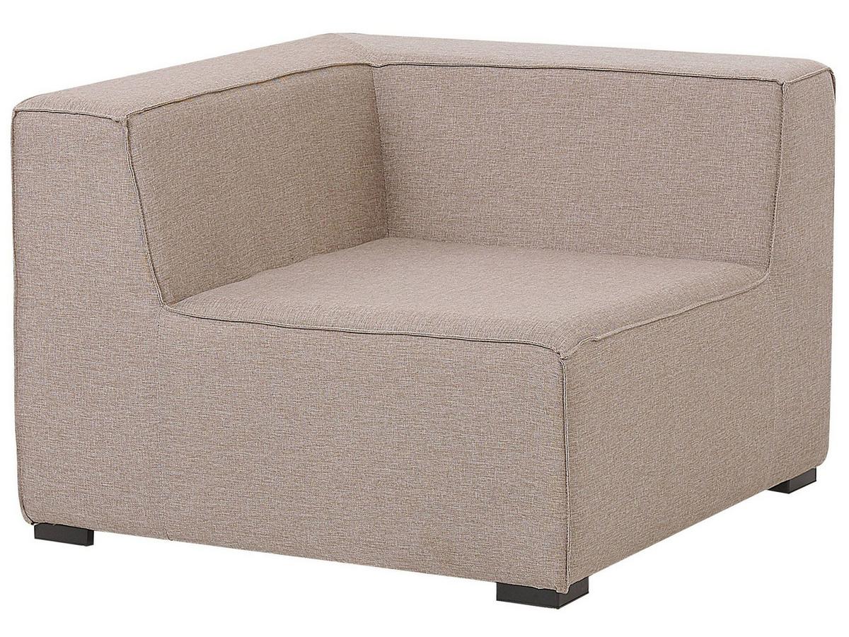 LOUNGE SET 7-Sitzer beige linksseitig modular Arezzo - Beige, Textil - Beliani