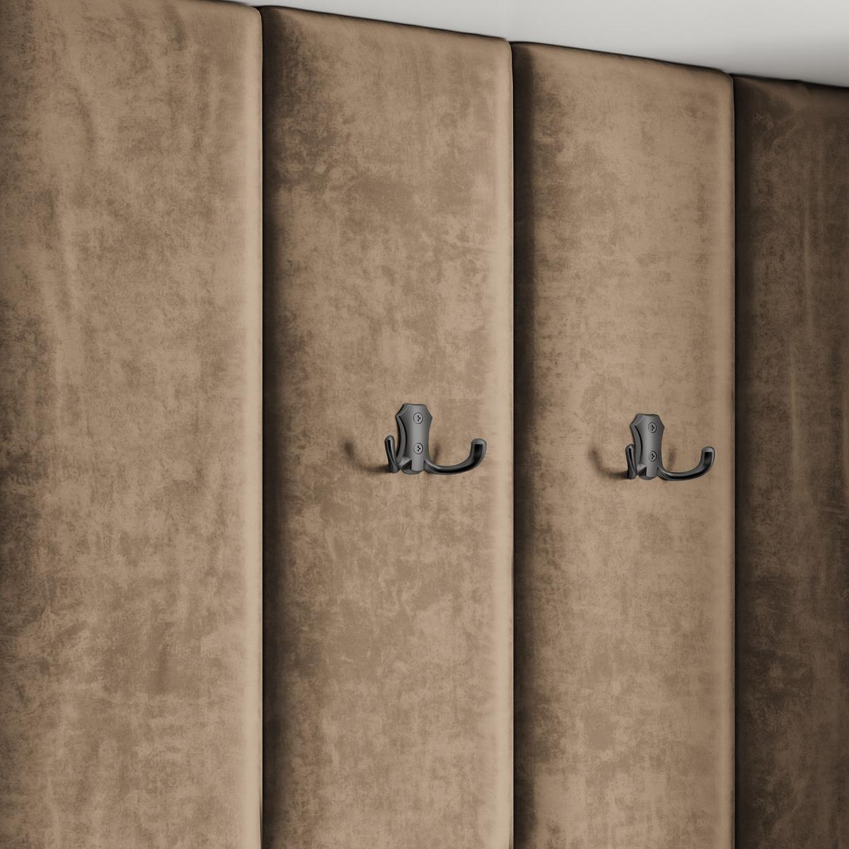GARDEROBENSCHRANK REMA 120/240/60 cm Modern Garderobe-Set Kaschmir - Kaschmir/Mokka, Holzwerkstoff (120/240/60cm) - MASSENO