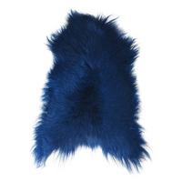 SCHAFFELL Island Dunkelblau, Lange Weiche Wolle, ca. 100 cm - Blau, Fell (60/100cm) - Provellus
