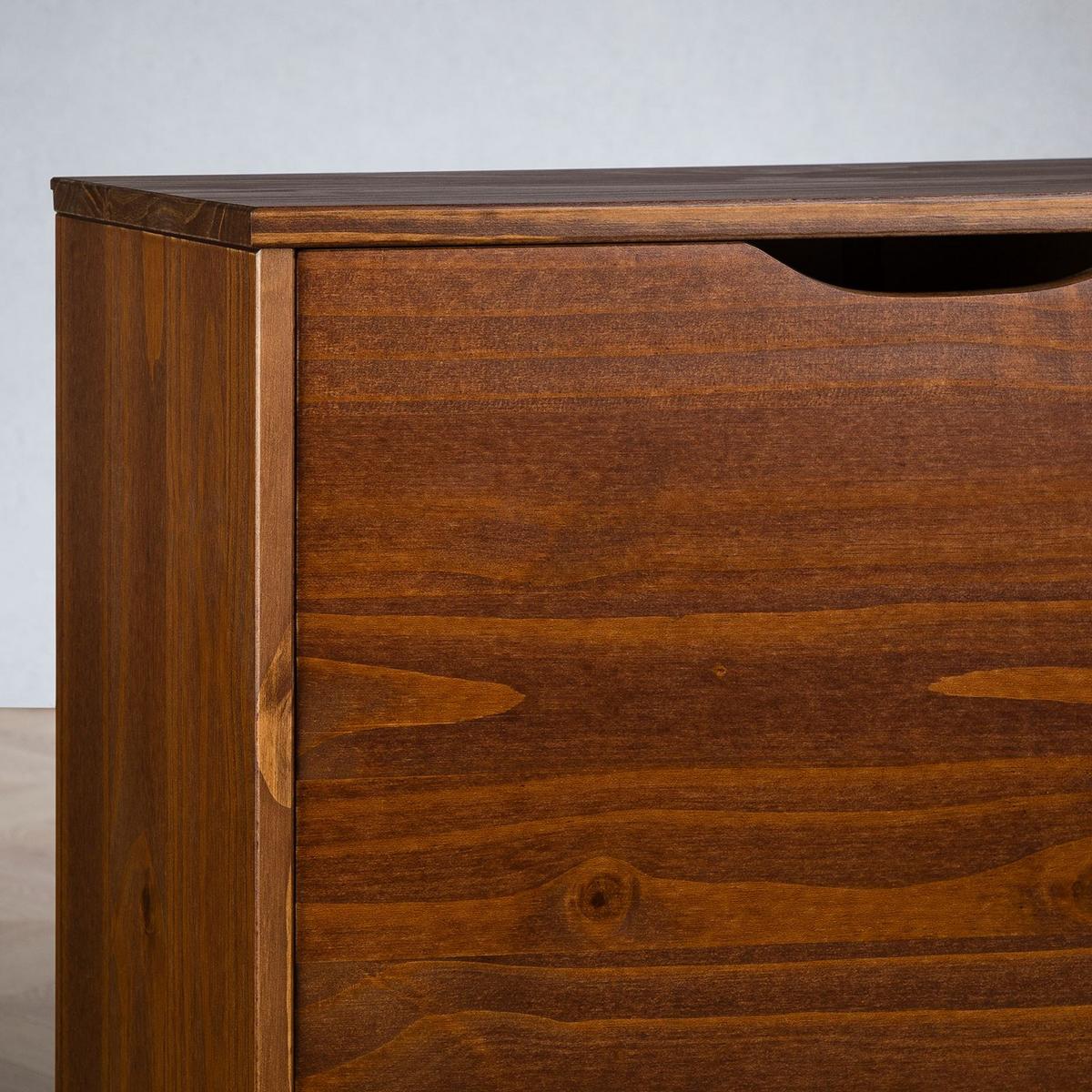 SCHUHKIPPER BASIL Kastanie - Kastanienfarben, Holz (115/79/25cm) - IDIMEX