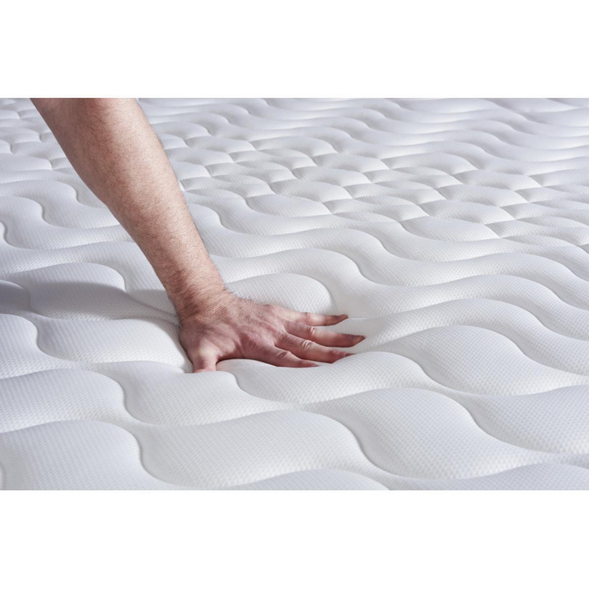 BETT Actimemo night Memory-Schaum 130 x 220 cm h4 - Kit Bettgestell Grau - Beige/Grau, Karton/Holz (130/220cm) - ACTISOM