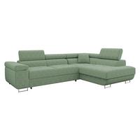 ECKSOFA Torezio Cord, Seite: Rechts - Grün, Holz/Textil (203/274cm) - MIRJAN24