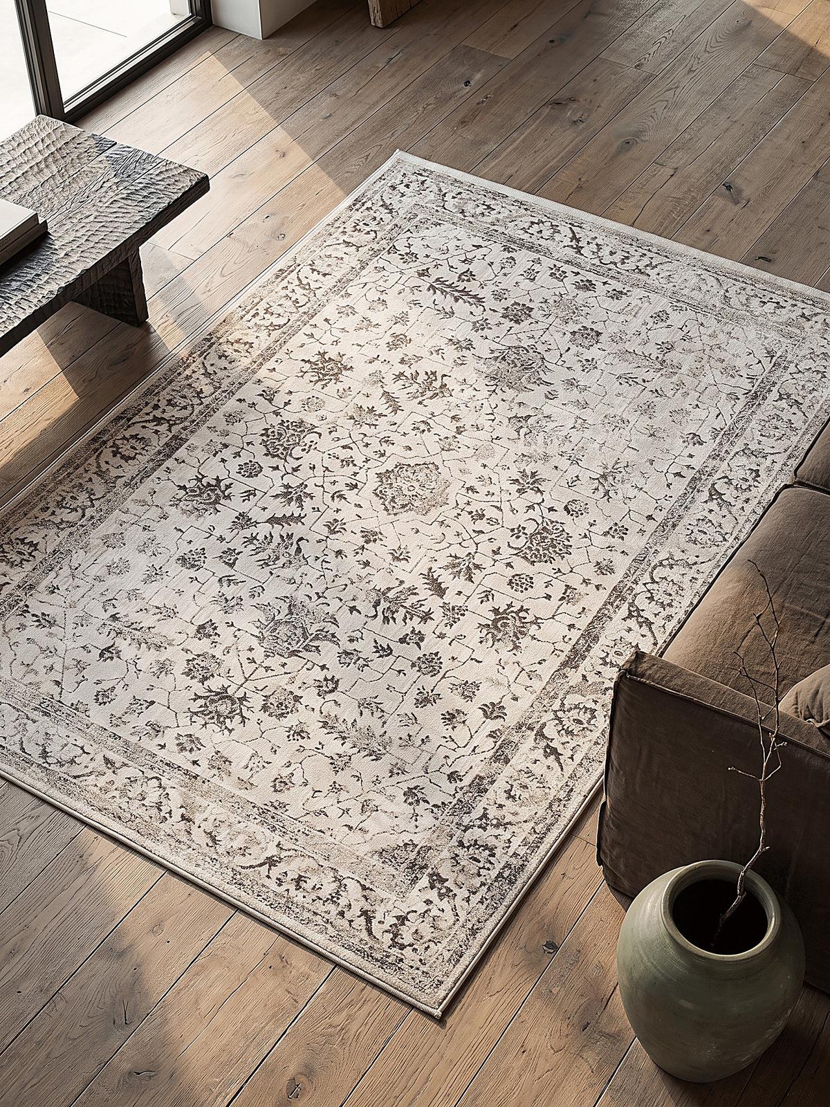 KURZFLORTEPPICH Orientalisch KAVALA Polyester Creme 200 x 290 cm - Beige, Textil (200/290cm) - KADIMA DESIGN