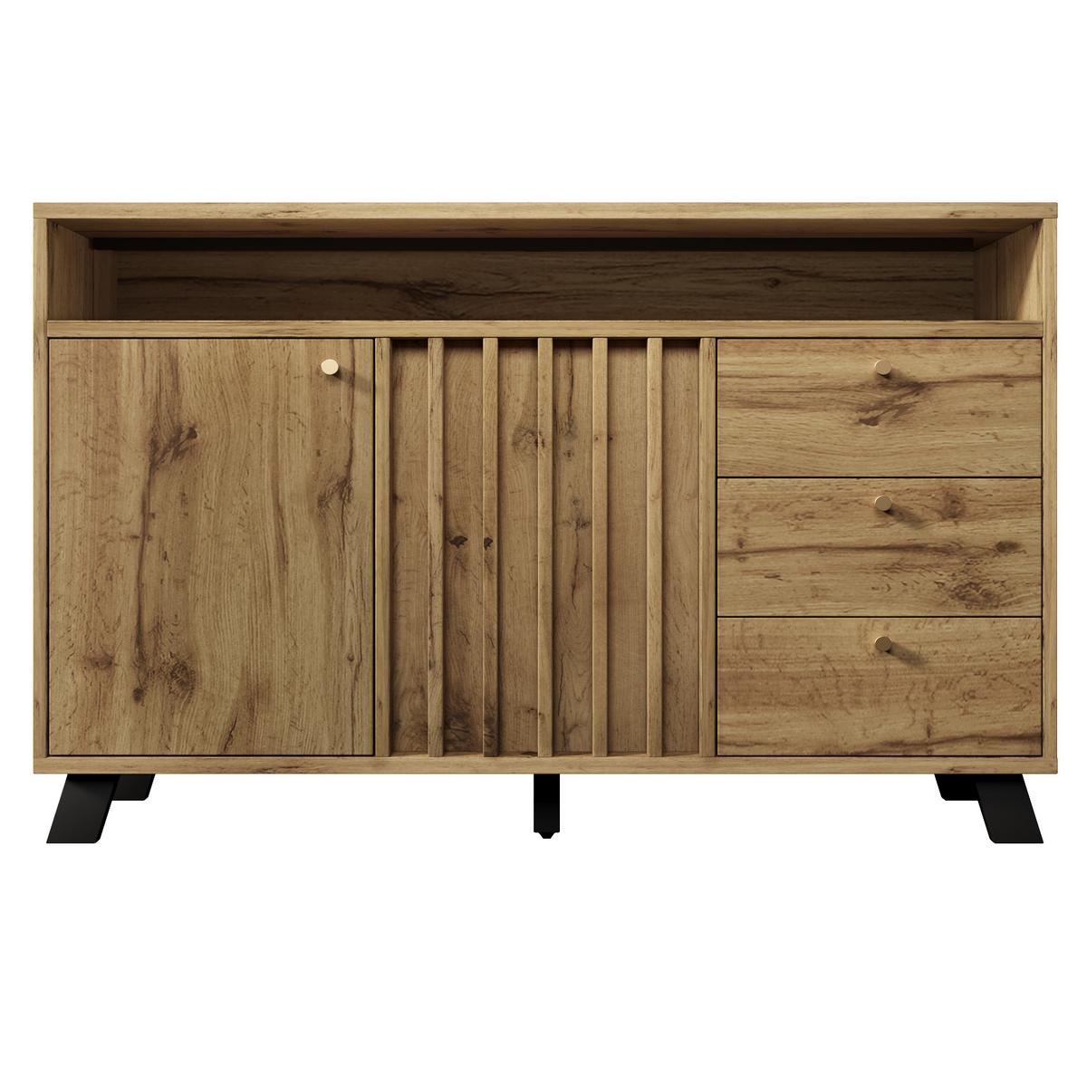SIDEBOARD 120cm in Dunkler Eiche - Sonoma Eiche, Holzwerkstoff (120/85/40cm) - Urban Meuble