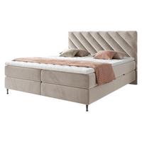 BOXBETT Enzo - H3 - Beige/Schwarz, Holz/Textil (180/200cm) - MIRJAN24