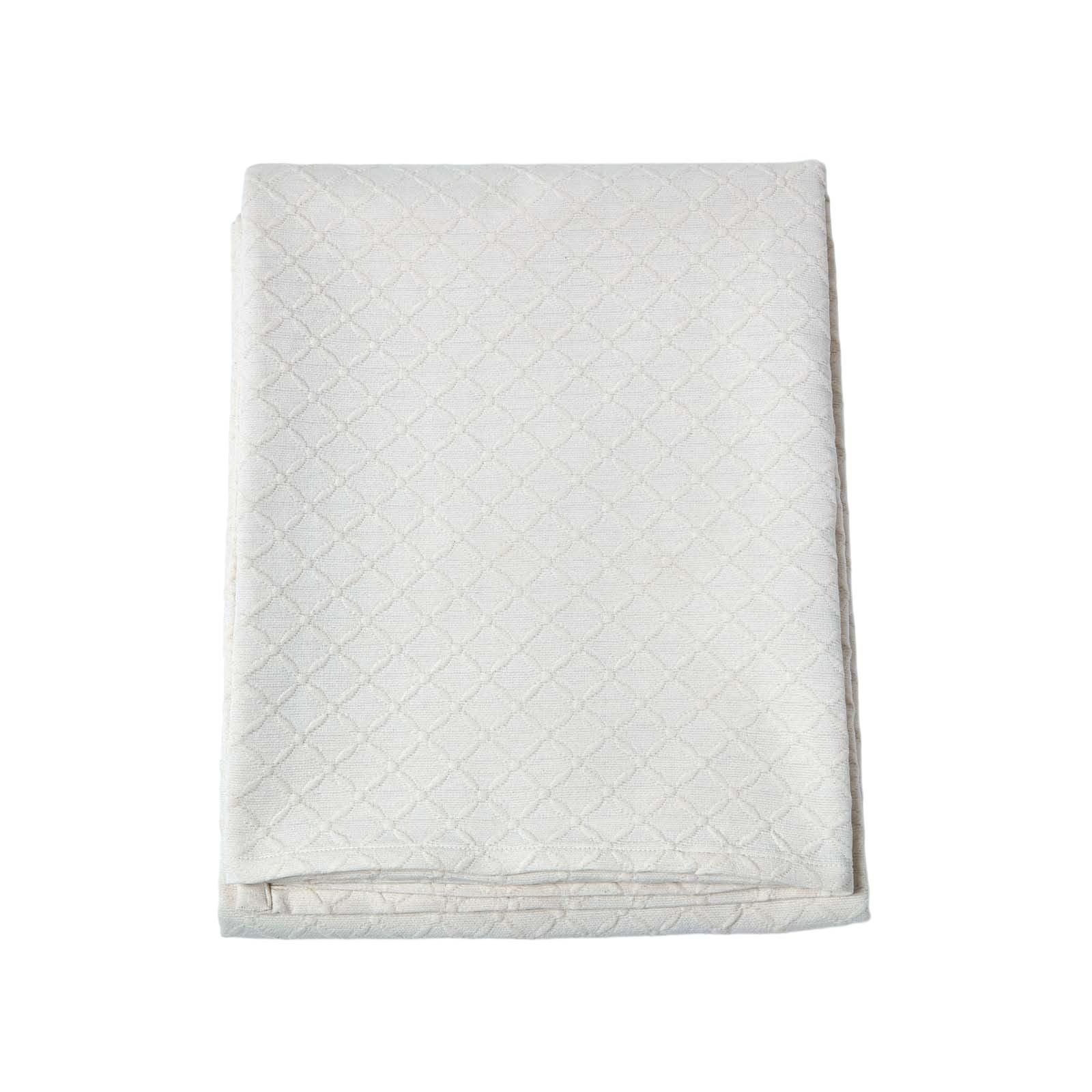 TAGESDECKE Matelassé 180/260 cm, Rautenmuster - Creme, Textil (180/260cm) - Homescapes