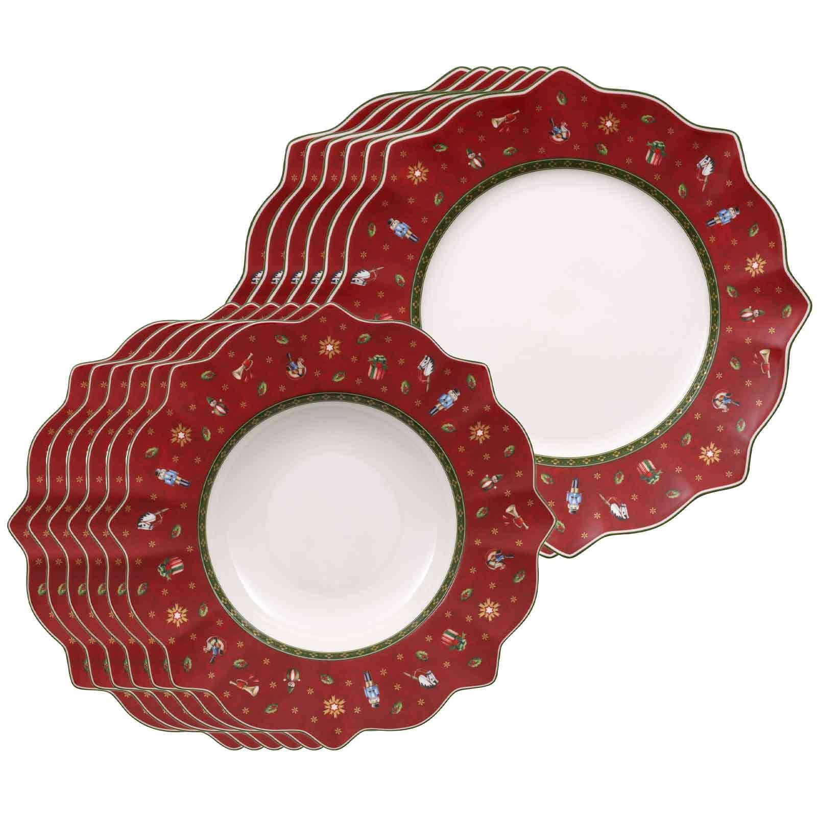 TAFELSERVICE Toy's Delight rot 12-tlg. - Rot, Keramik (2/2/2cm) - Villeroy & Boch