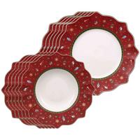 TAFELSERVICE Toy's Delight rot 12-tlg. - Rot, Keramik (2/2/2cm) - Villeroy & Boch