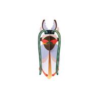 WANDDEKO Kosmos-Käfer 11/7 cm - Multicolor, Wellpappe (11/7/27cm) - Studio Roof
