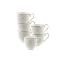 ESPRESSOTASSEN Gray Pearl weiß 70 ml 6er Set - Weiß, Keramik (0.07L) - Villeroy & Boch