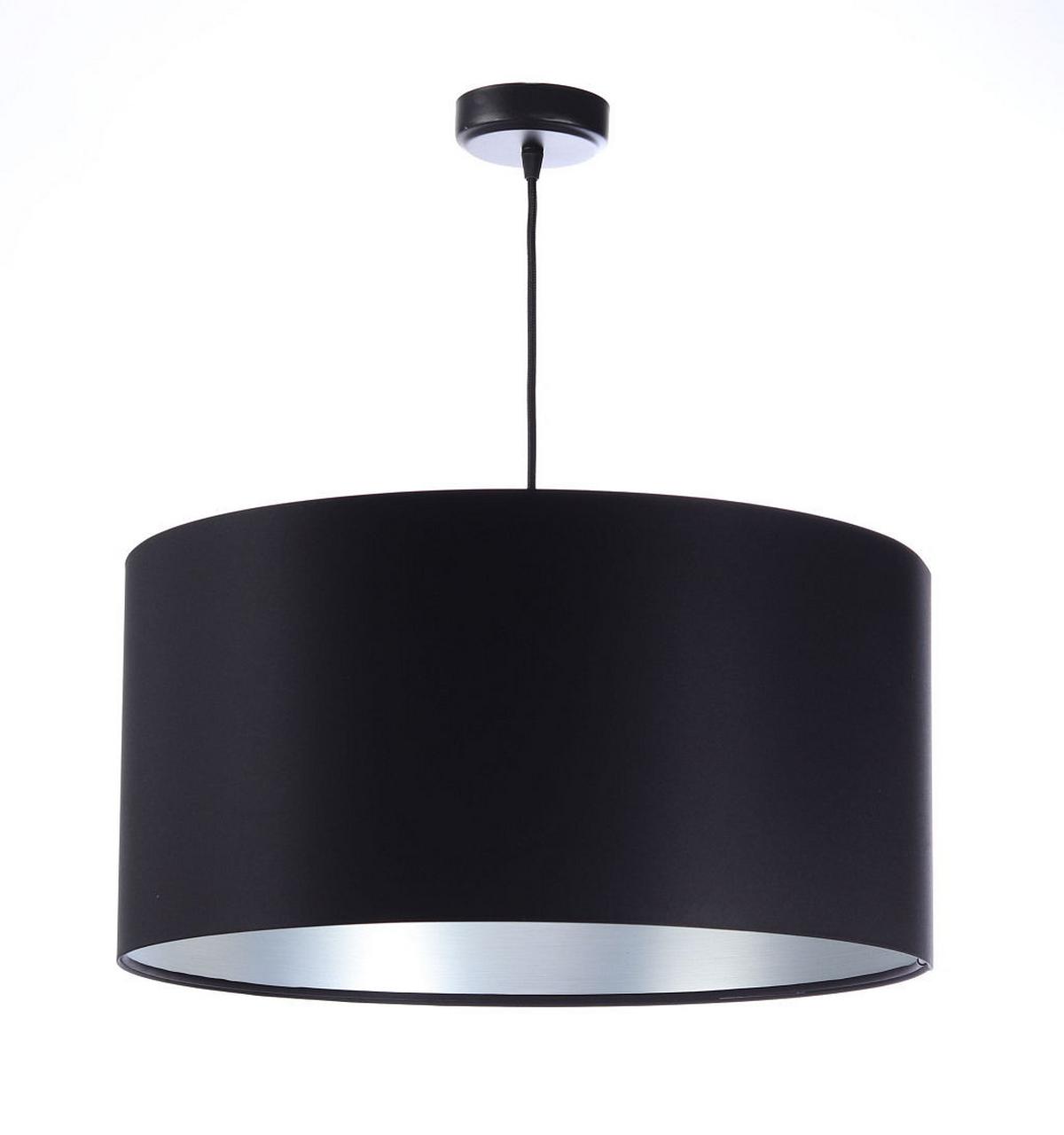 HÄNGELEUCHTE Schwarz 60/30 cm - Silberfarben/Schwarz, Kunststoff (60/1.1/30cm) - ONZENO