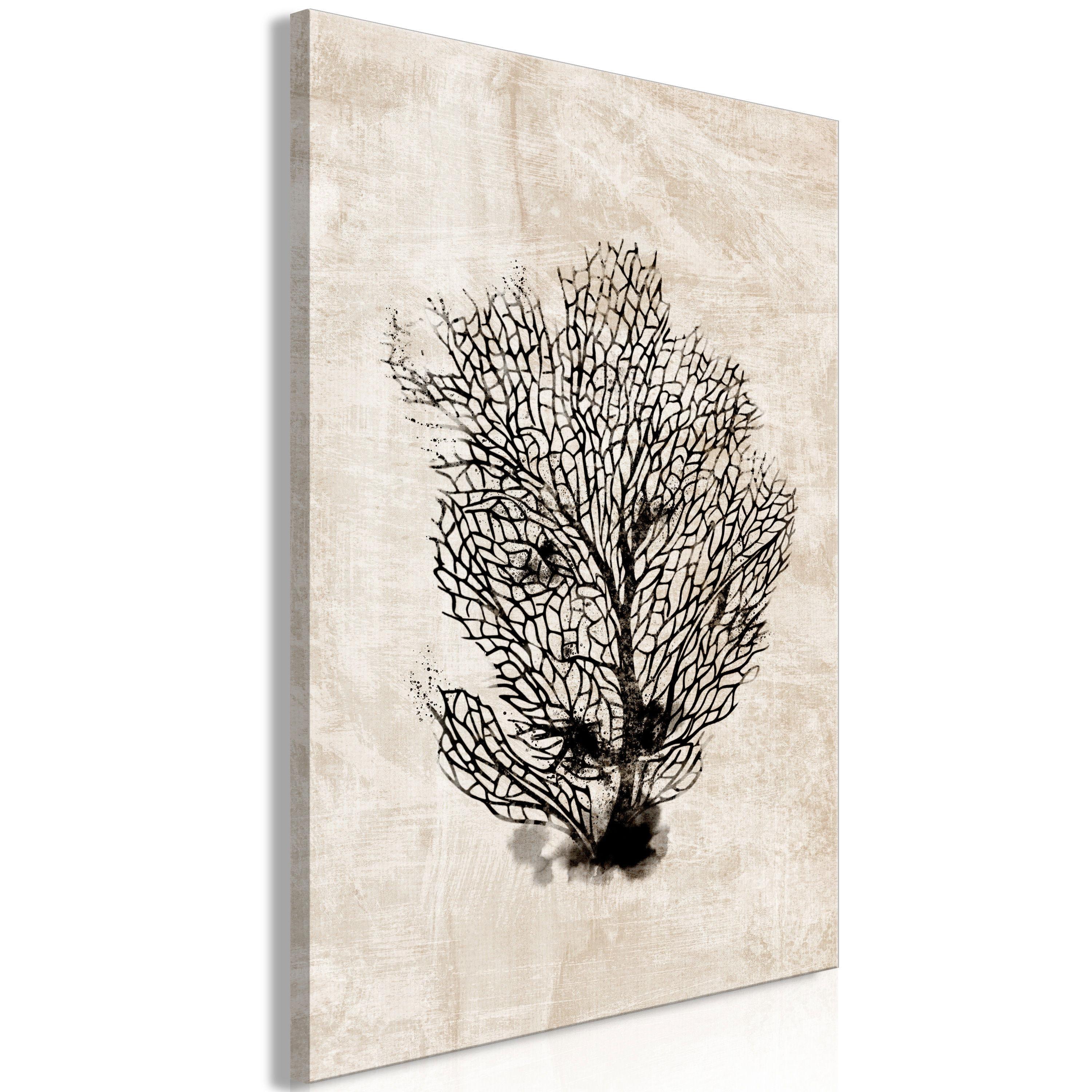 KUNSTDRUCK Schwarz 80/120 cm - Schwarz/Braun, Textil (80/120cm) - KUNSTLOFT