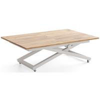 COUCHTISCH Axen höhenverstellbar ausziehbar, Eiche Braun 120-160/80/38-75 cm - Kaschmir/Eiche Wotan, Holzwerkstoff/Metall (80/160/75cm) - WFL GROUP