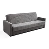 SCHLAFSOFA VERO MAX mit Schlaffunktion Castel 93 - Grau, Textil (191/88/90cm) - Lookway