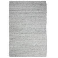 KURZFLORTEPPICH handgewebt GLAVEN, Bouclé-Struktur, Hellgrau, 120 x 170 cm - Grau, Textil (120/170cm) - KADIMA DESIGN