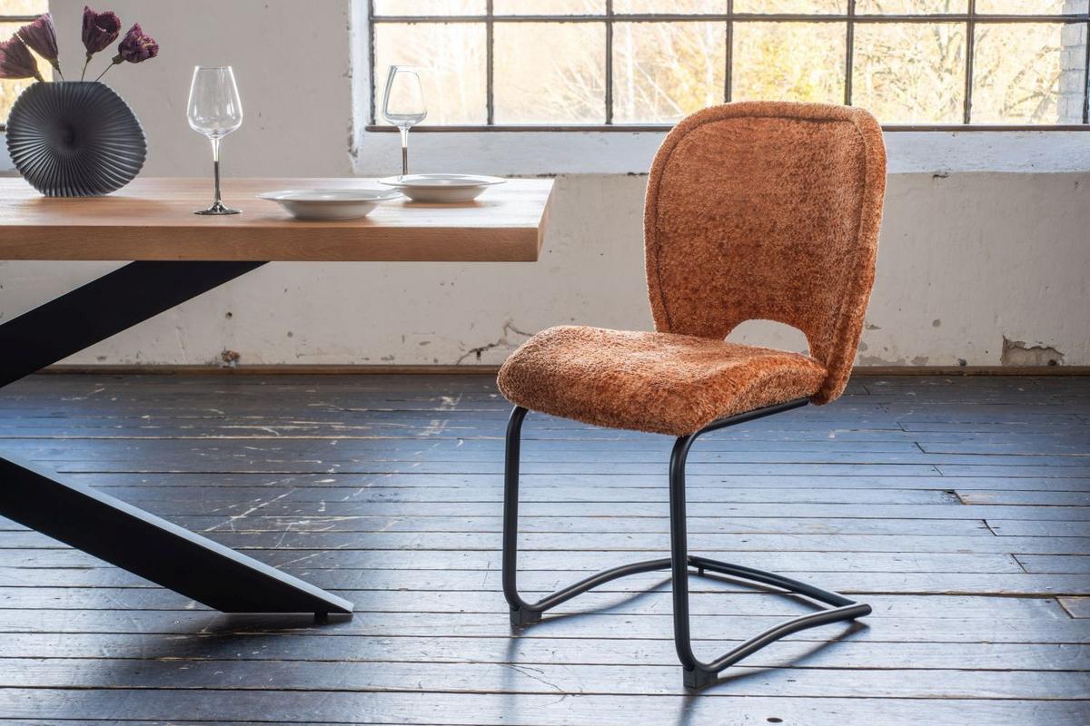 ESSZIMMERSTUHL JONA Braun Webstoff (1er-Set) - Braun, Kunststoff/Textil (49/92/59cm) - KAWOLA