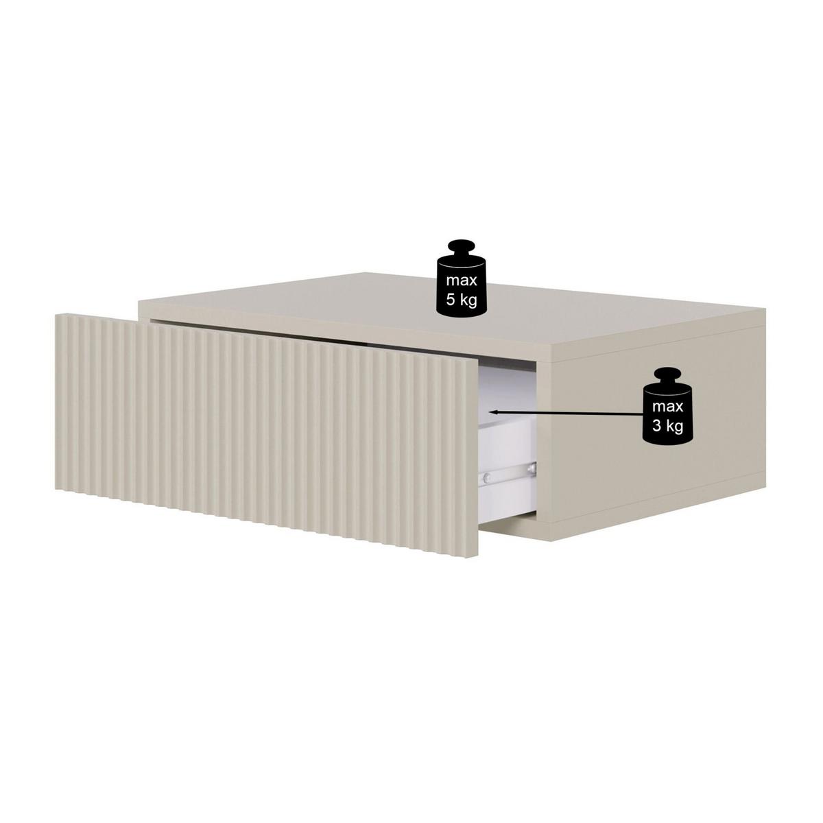 NACHTTSCHRANK Veldio Schwarz 50 cm - Schwarz, Holzwerkstoff (50/17/35.6cm) - Selsey
