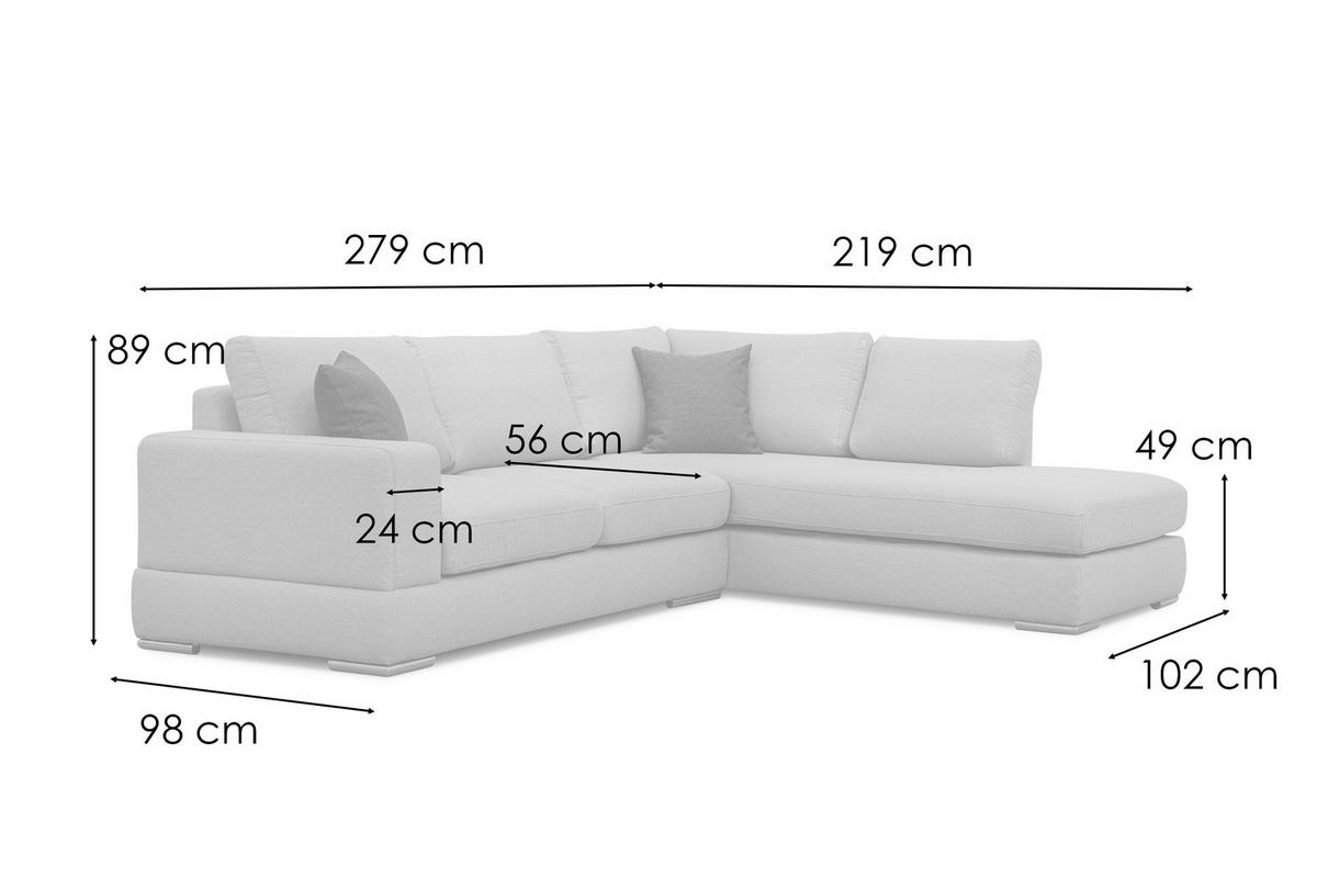 ECKSOFA OTTO 5-Sitzer, grün - Grün, Holzwerkstoff/Textil (219/279cm) - Wozimo