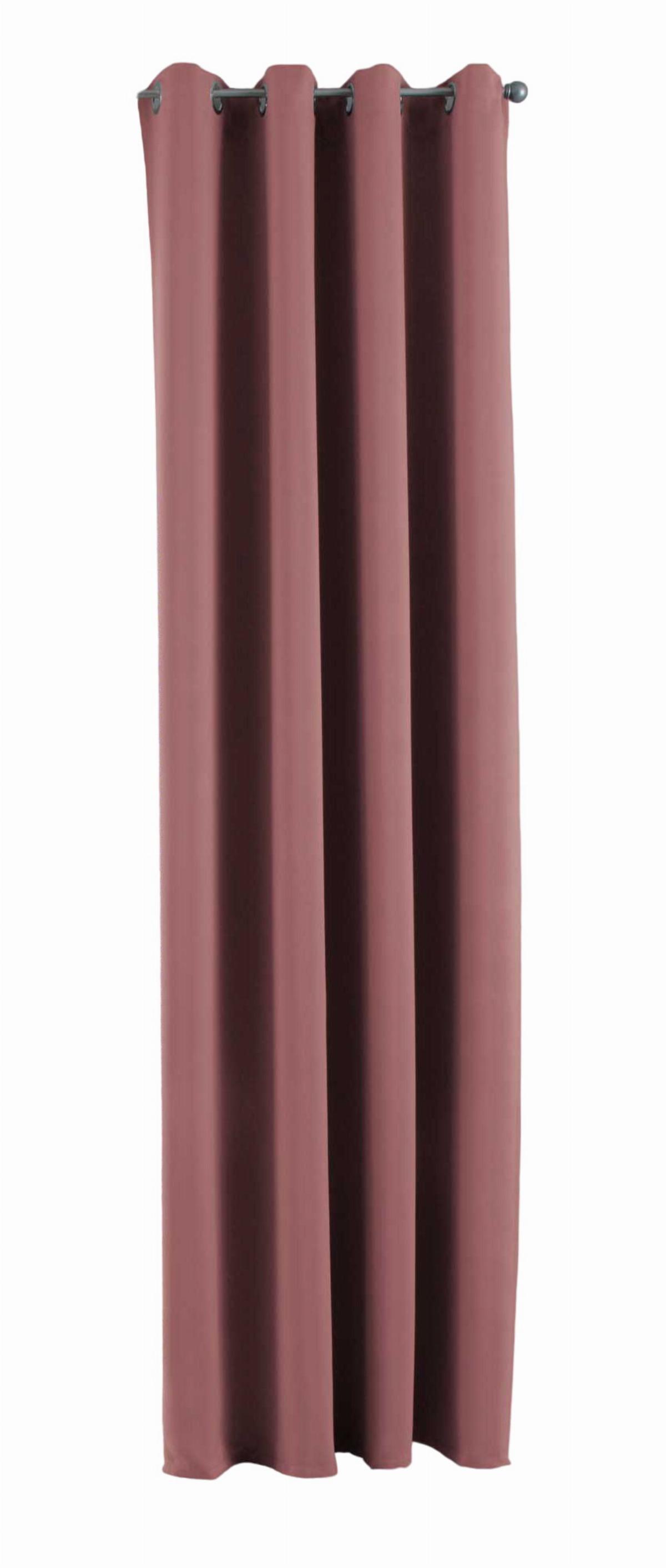 VORHANG »NEW YORK« HxB 245x140 cm Altrosa - Altrosa, Textil (140/245cm) - Gardinenbox