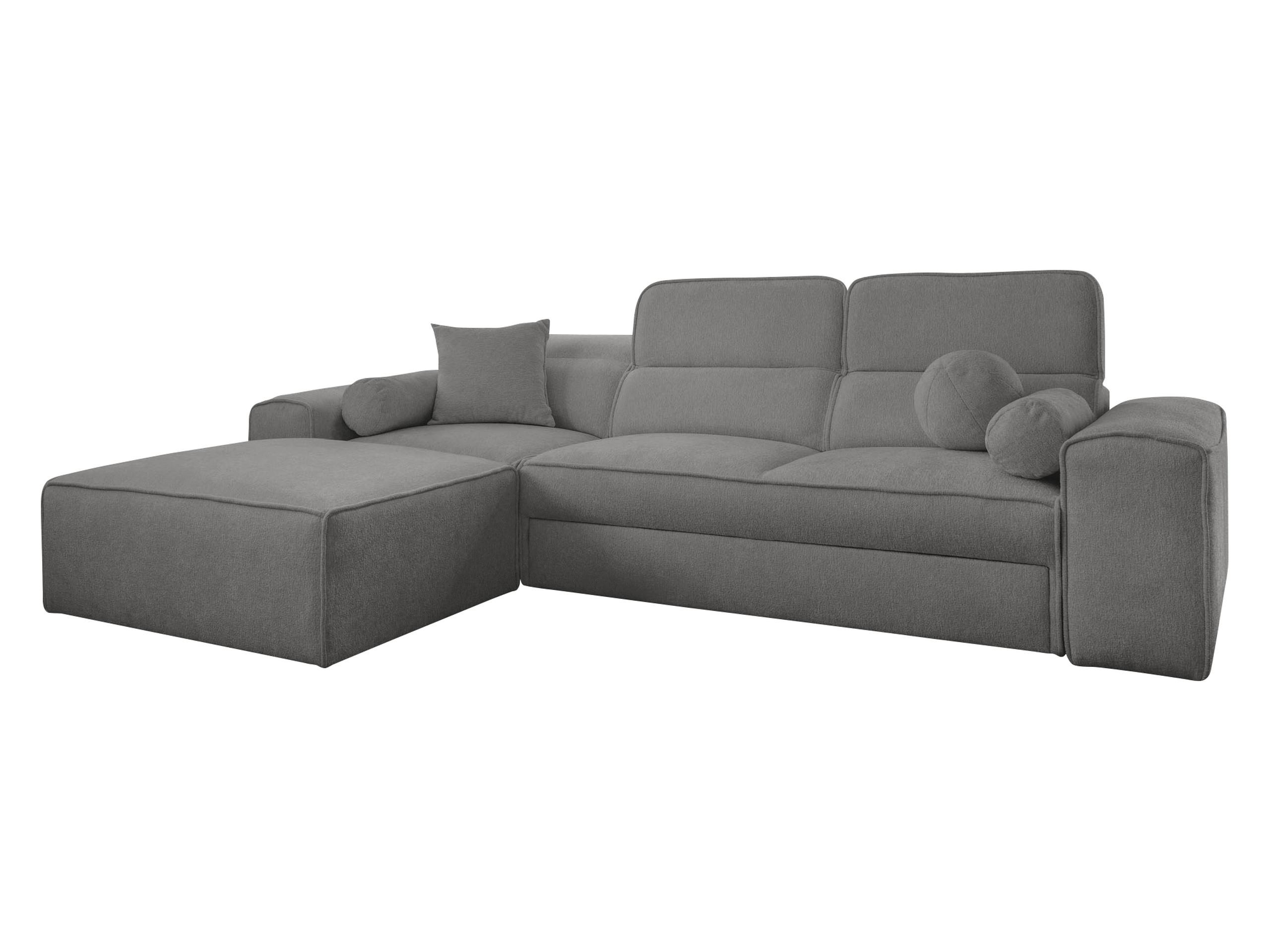 ECKSCHLAFSOFA Viveri I, Seite: Links - Dunkelgrau, Holz/Textil (276/187cm) - MIRJAN24