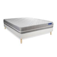 BETT Actiflex touch Taschenfederkern 130 x 200 cm h1 - Kit Bettgestell Weiß - Beige/Weiß, Karton/Holz (130/200cm) - ACTISOM