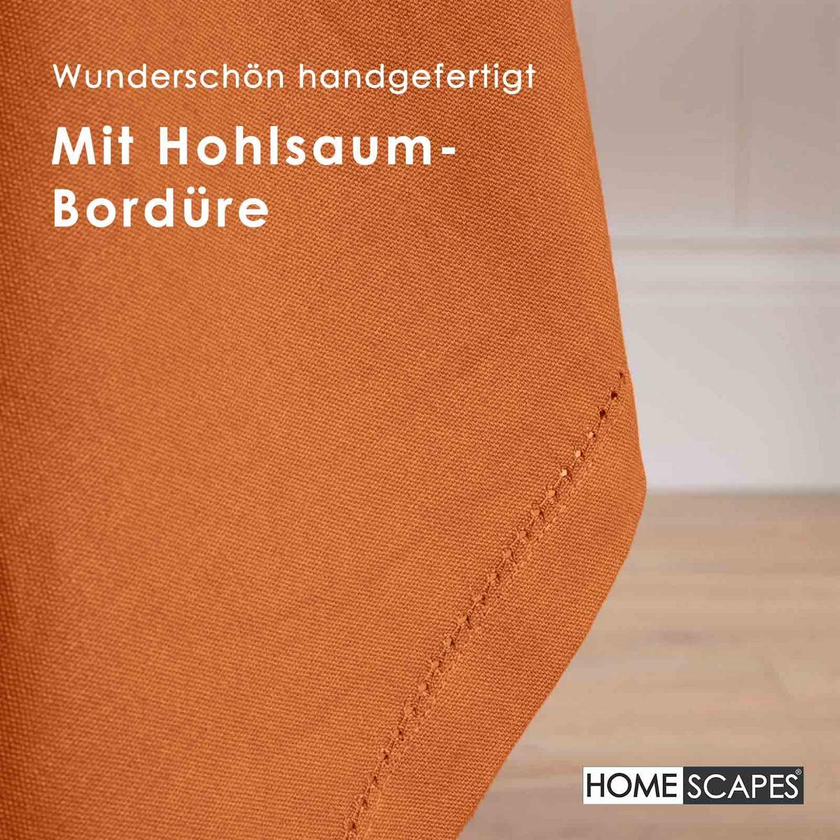 TISCHDECKE terrakotta 137/178 cm, 100% Baumwolle - Terracotta, Textil (137/178cm) - Homescapes