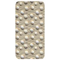 BADEMATTE Muscheln - Sand - Maritim 60x120 cm - Sandfarben, Textil (60/120cm) - OnlyWow