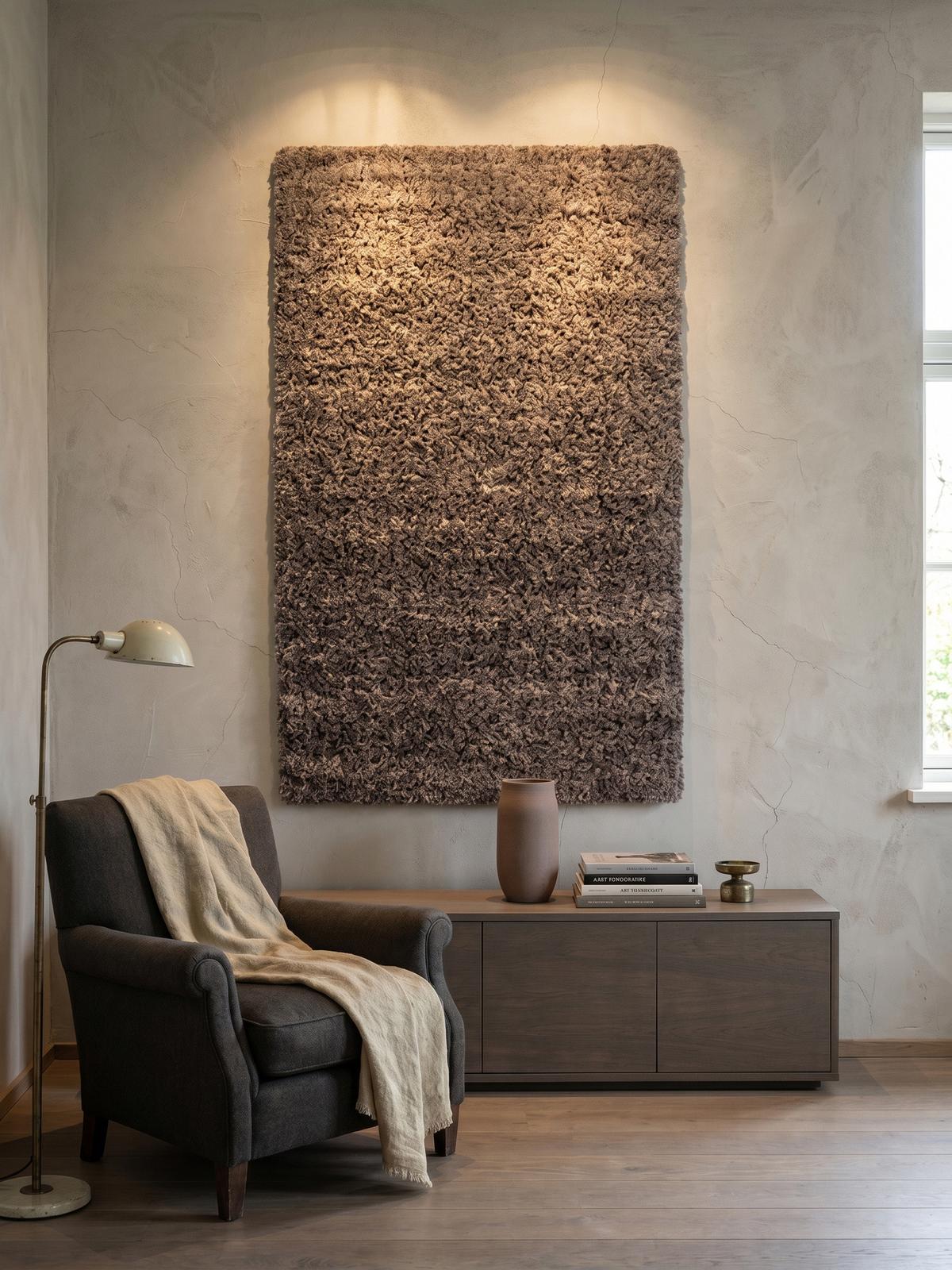 HOCHFLORTEPPICH RHEIN, einfarbig, aus Polypropylen, Taupe, 80 x 150 cm - Braun, Textil (80/150cm) - KADIMA DESIGN
