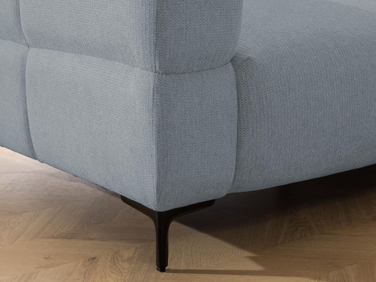 SESSEL Cardea in Bubble-Optik aus weichem Grau Strukturstoff mit hohem Sitzkomfort - Schwarz/Grau, Holz/Textil (102/80/97cm) - S-Style Möbel